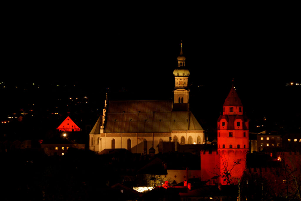 Hall in Tirol, Münzerturm, Franziskanerkirche