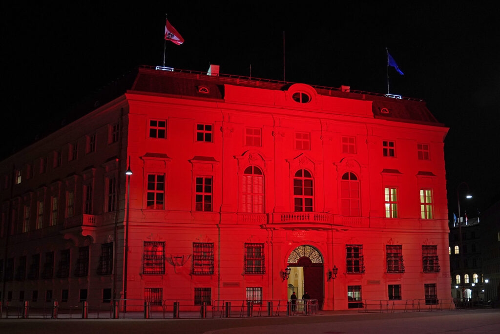 Red Wednesday Bundeskanzleramt Wien